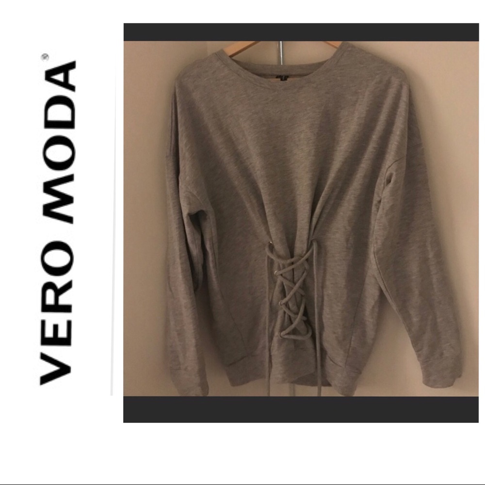 Gray Belted sweatshirt!!! German Brand!!